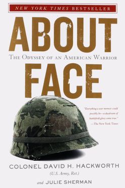 A cover of About Face by David H. Hackworth and Julie Sherman (1989)